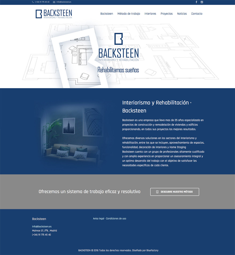 pagina web para interiorismo