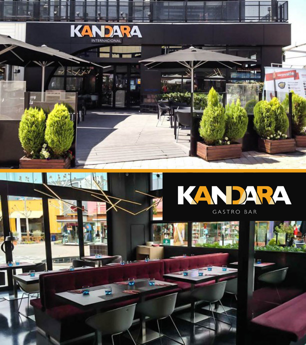 Diseño de interiores y exterior para gastrobar restaurante Kandara