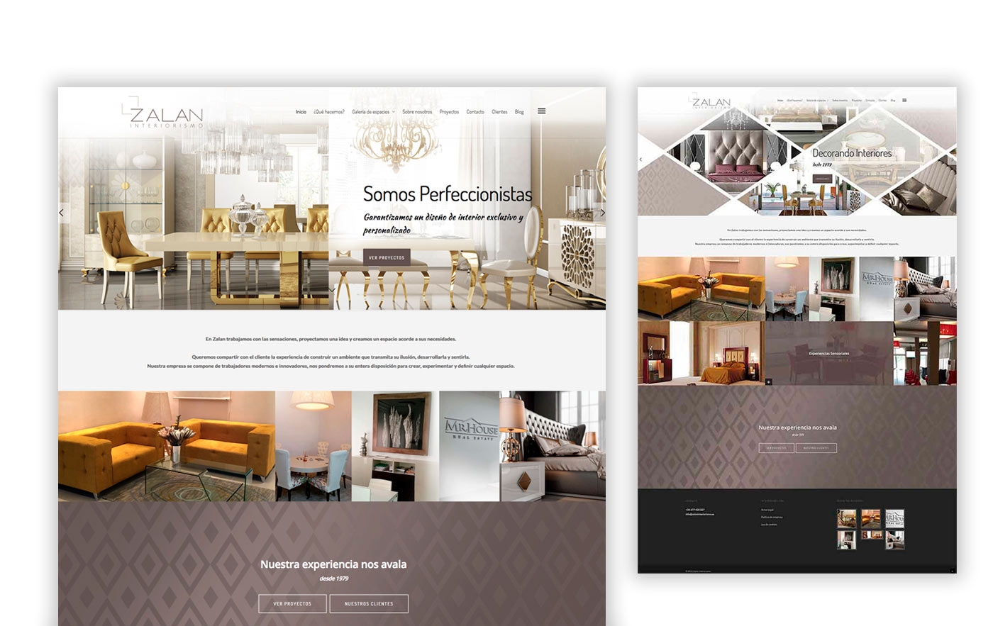 diseño de página web para interiorismo