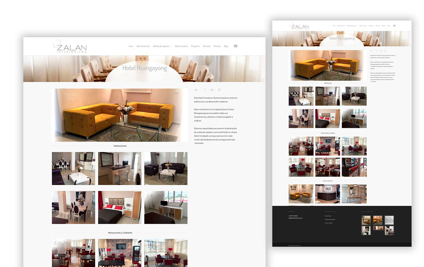 diseño de página web para interiorismo