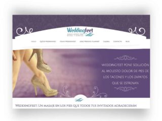 Diseño web para Weddingfeet