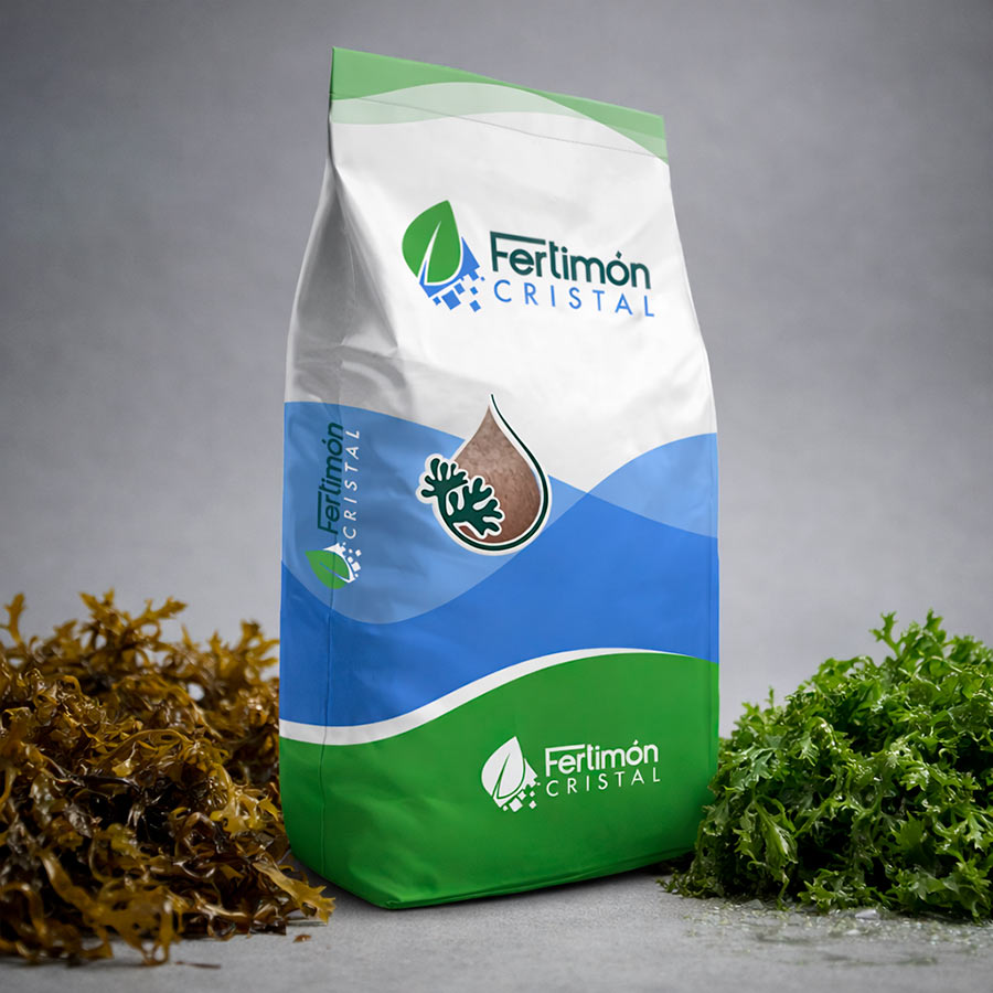diseño de packaging saco producto agrícola fertimon cristal