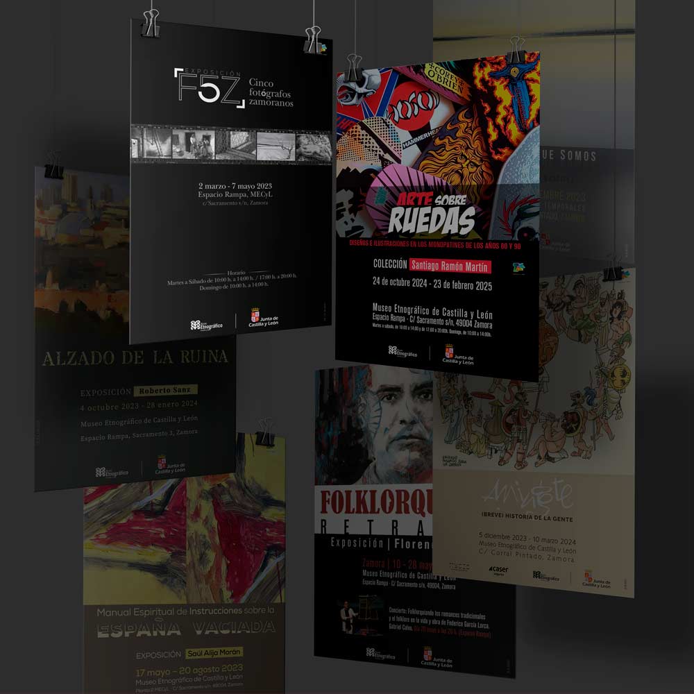 diseño de cartelería para museo