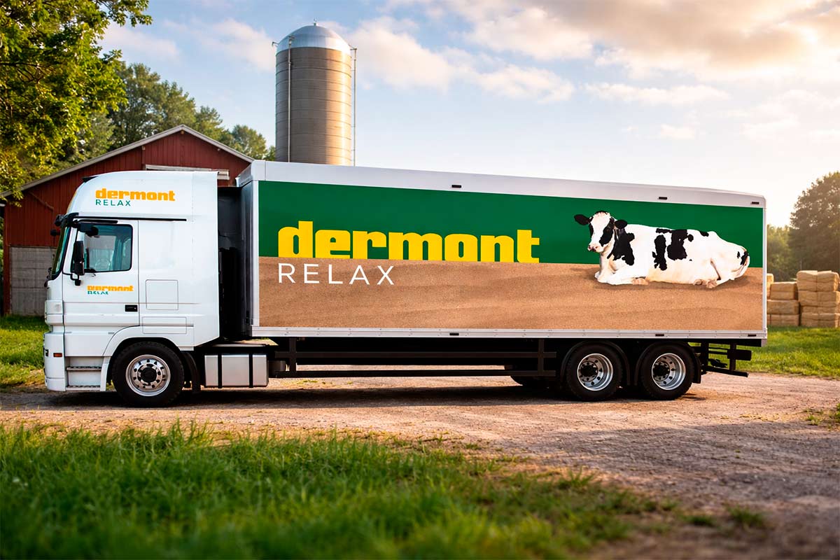 diseño de rotulacion camion senctor ganadero