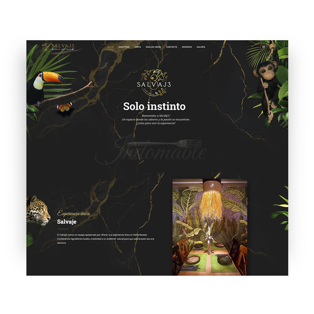 diseño de pagina web para restaurante