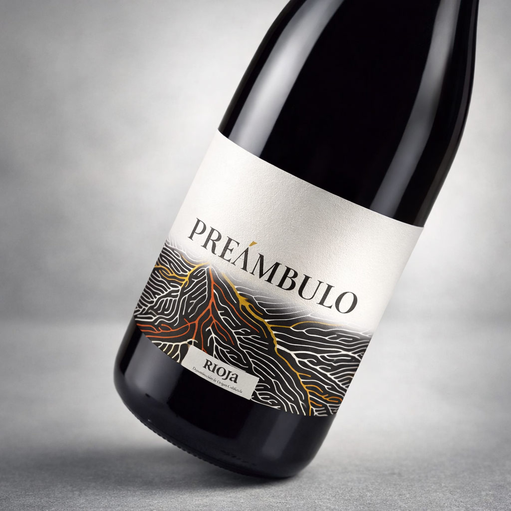 Diseño etiqueta de vino rioja