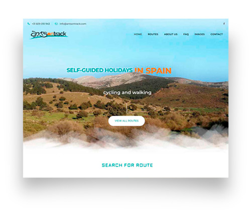 diseño de página web viajes turísticos