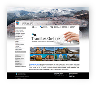 diseño de página web Ayuntamiento de Lucillo