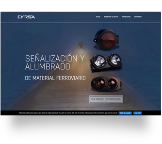 diseño de página web para Cyrsa