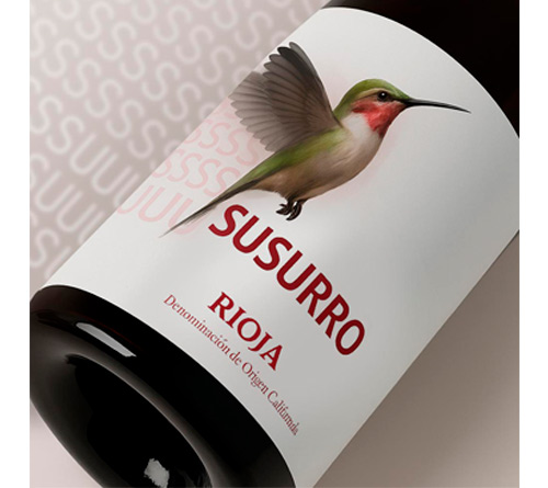 diseño de etiqueta de vino
