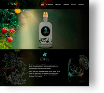 diseño de página web Ginegra New lengend Numantium