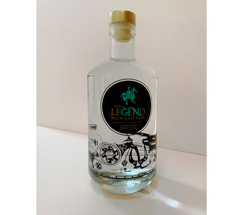 diseño grafico packaging botella de ginebra