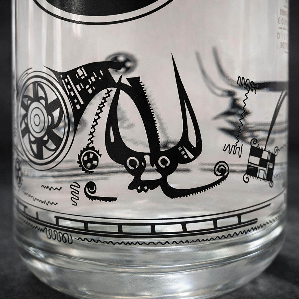 diseño de packaging botella ginebra