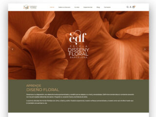 Página web  Escola Disseny Floral Barcelona