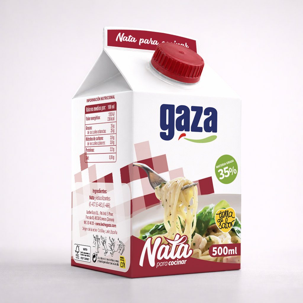 Diseño de packaging para nata de montar