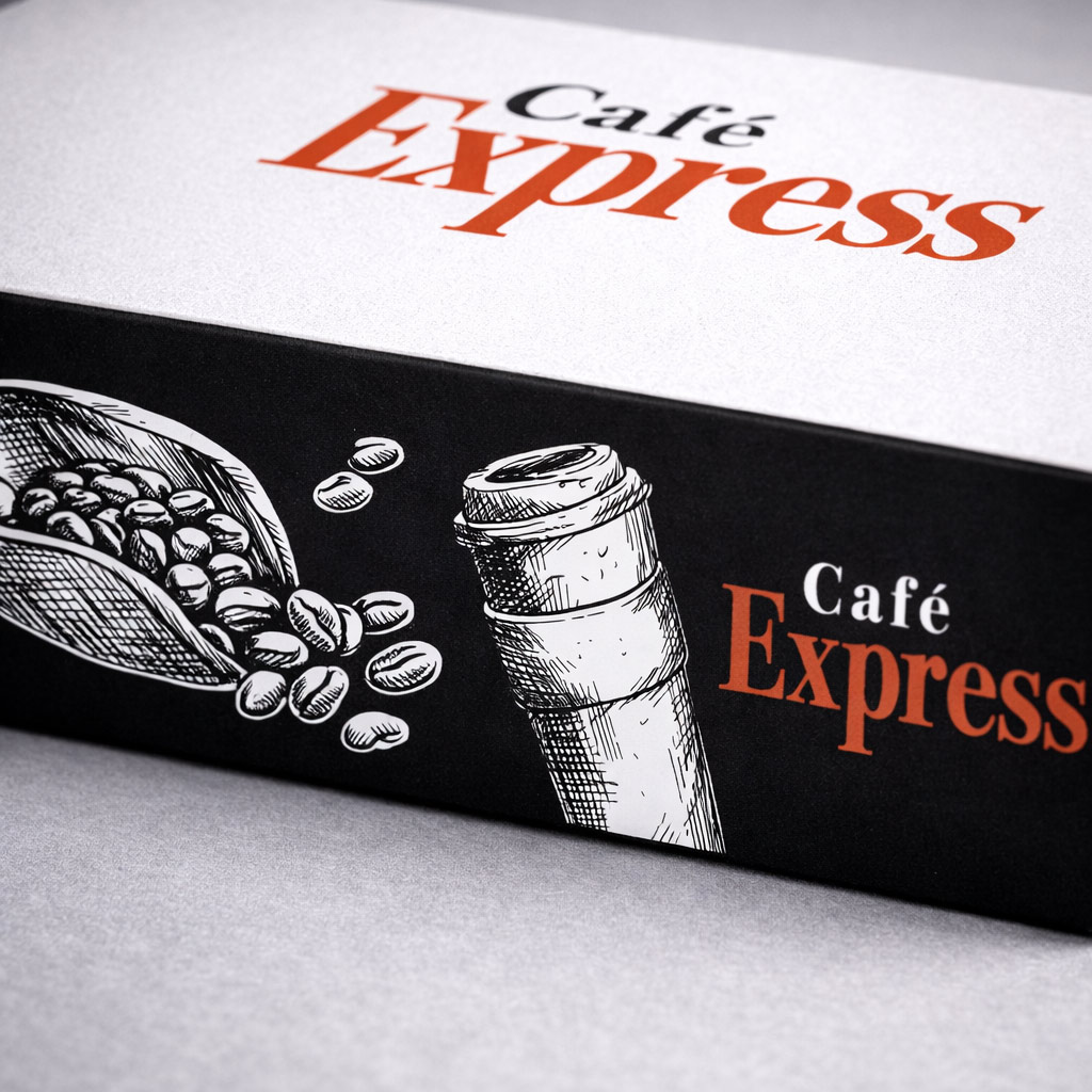 Packaging caja dulces para cafetería