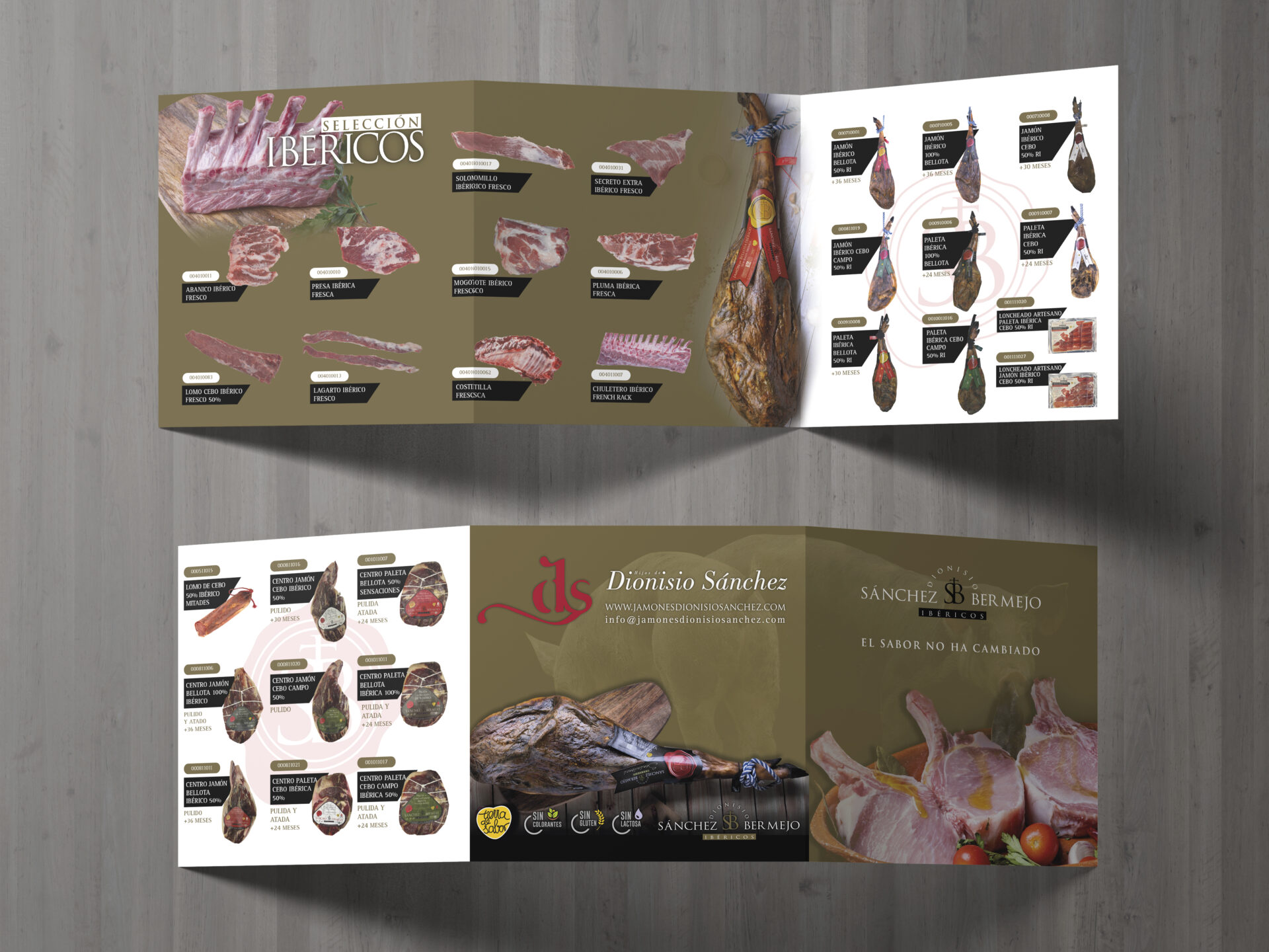 Diseño de catálogo ibéricos Sánchez Bermejo