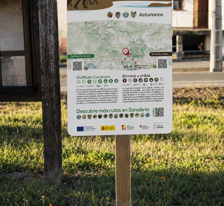 Diseño de cartel turístico de rutas