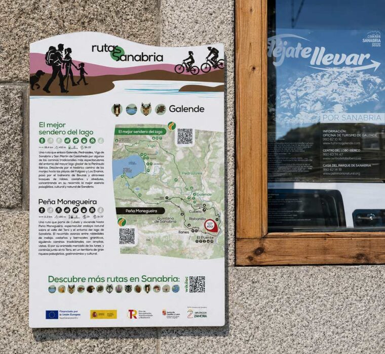 Diseño de cartel turístico de rutas senderismo