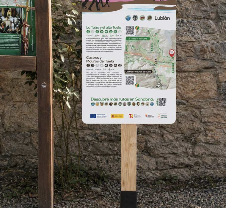 Diseño de cartel turístico de rutas