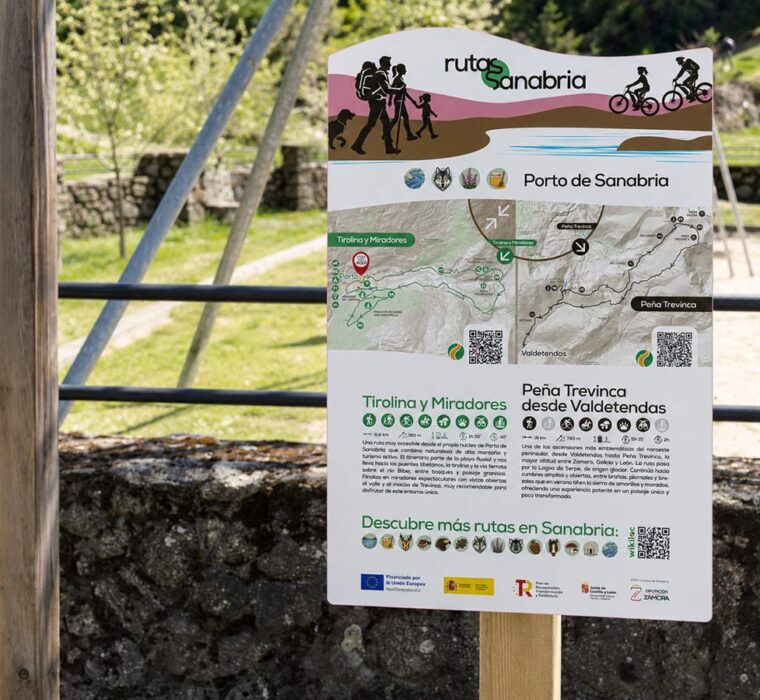 Diseño de cartel turístico de rutas senderismo
