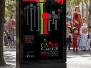 Diseño de identidad visual y cartelería para Civitas Gigantum