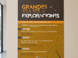 Diseño de cartelería para el ciclo de conferencias "Grandes Viajes y Exploraciones"