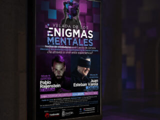 Diseño de cartelería para la Velada de los Enigmas Mentales