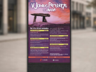 Diseño de cartelería para las V Jornadas Prehistóricas de Zamora