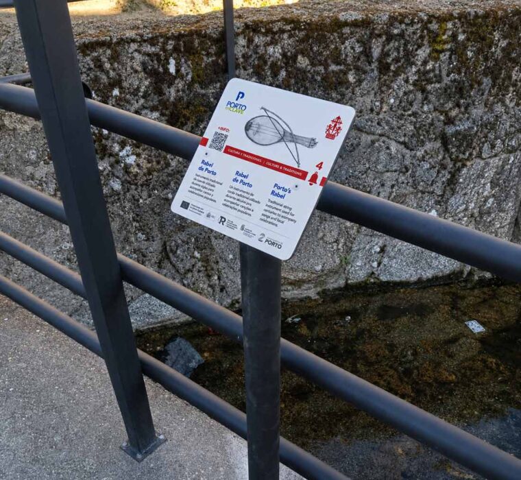Placas interpretativas del proyecto turístico Porto en Clave